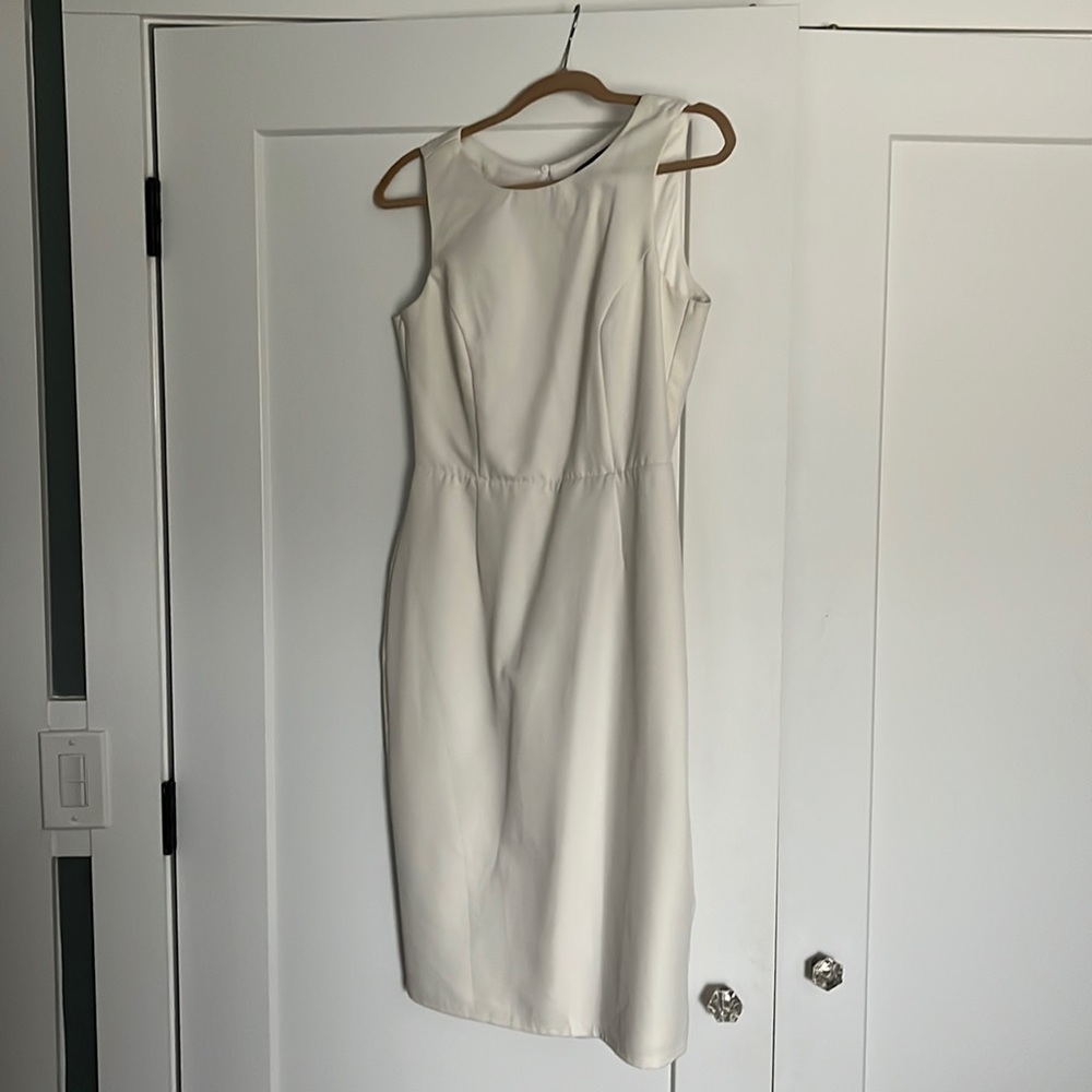 White Lulus dress size Large, worn 1 time.